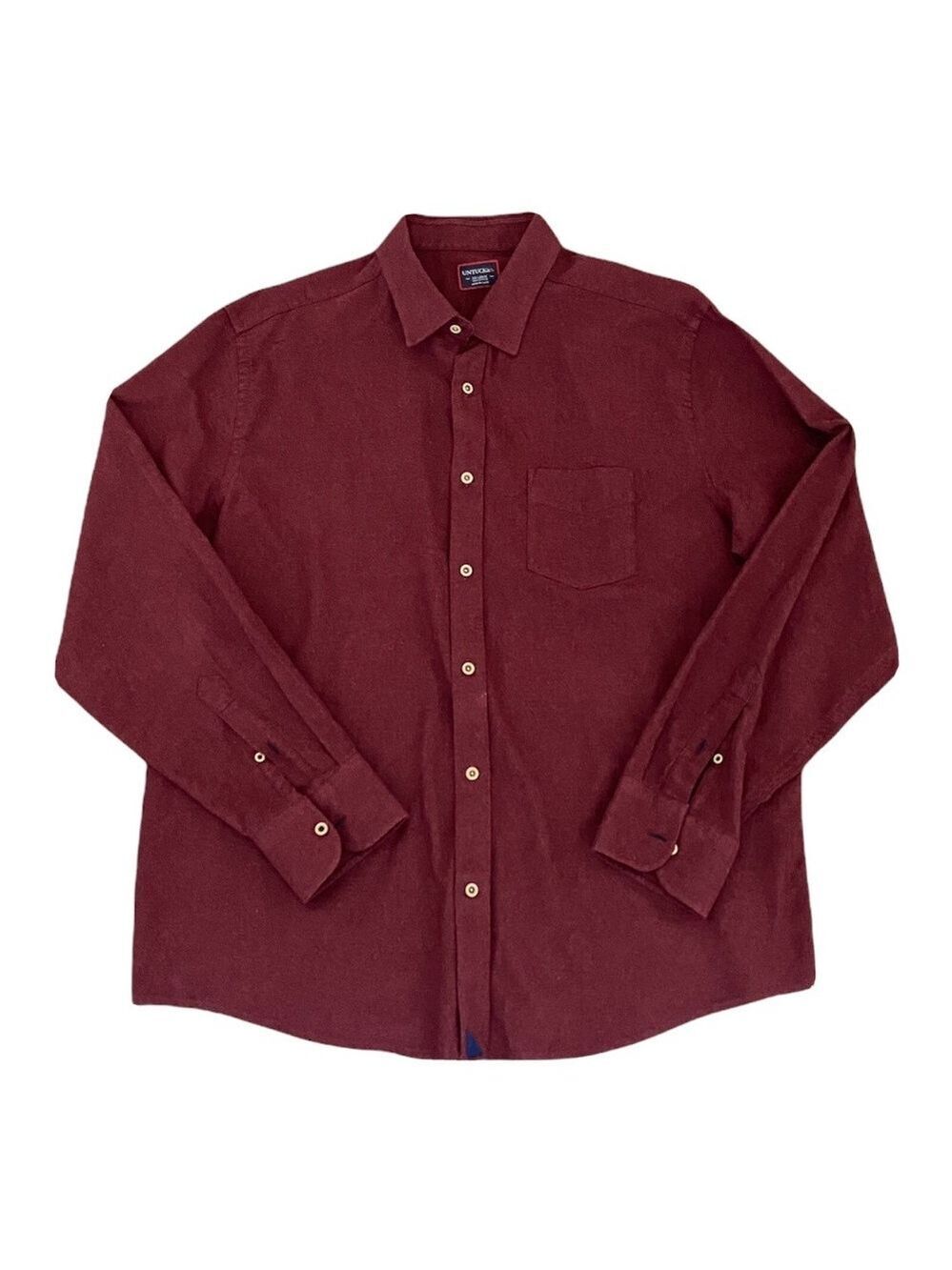 UNTUCKit Sherwood Banfi Flannel Long Sleeve Button Down Shirt